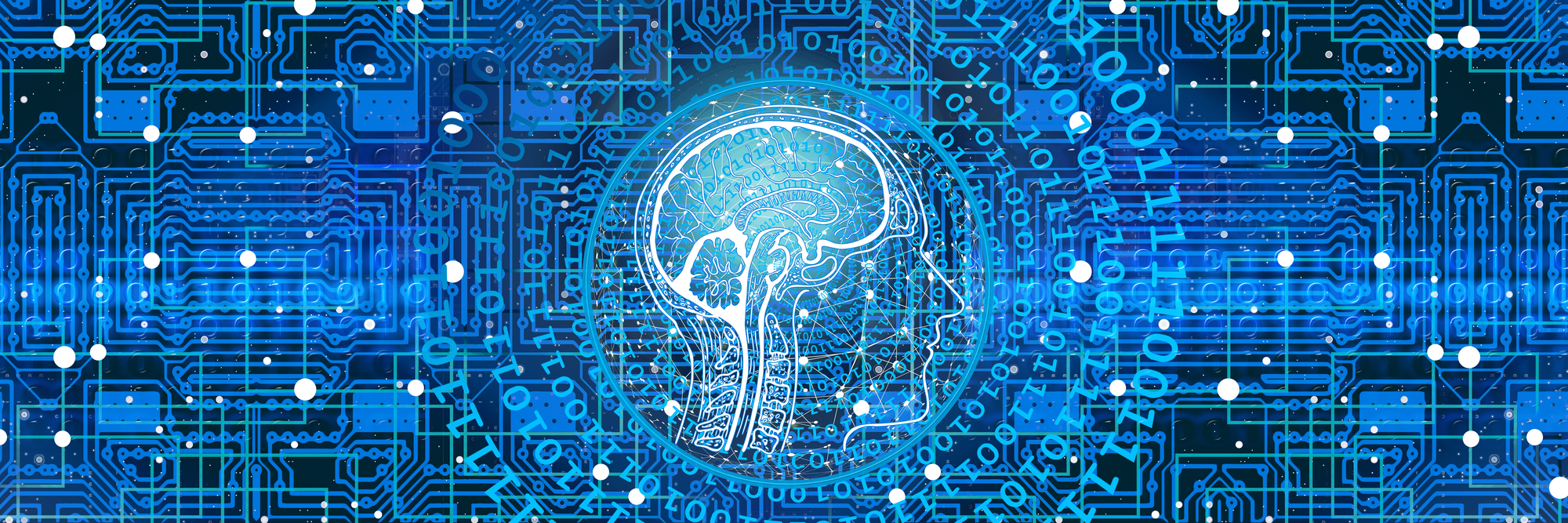 intelligence artificielle cerveau bleu